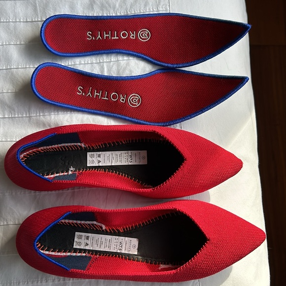 Rothy’s The Point Red flats, women’s 7.5, EUC - Picture 10 of 14
